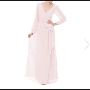 Joanna August Long Blush Wrap Dress
